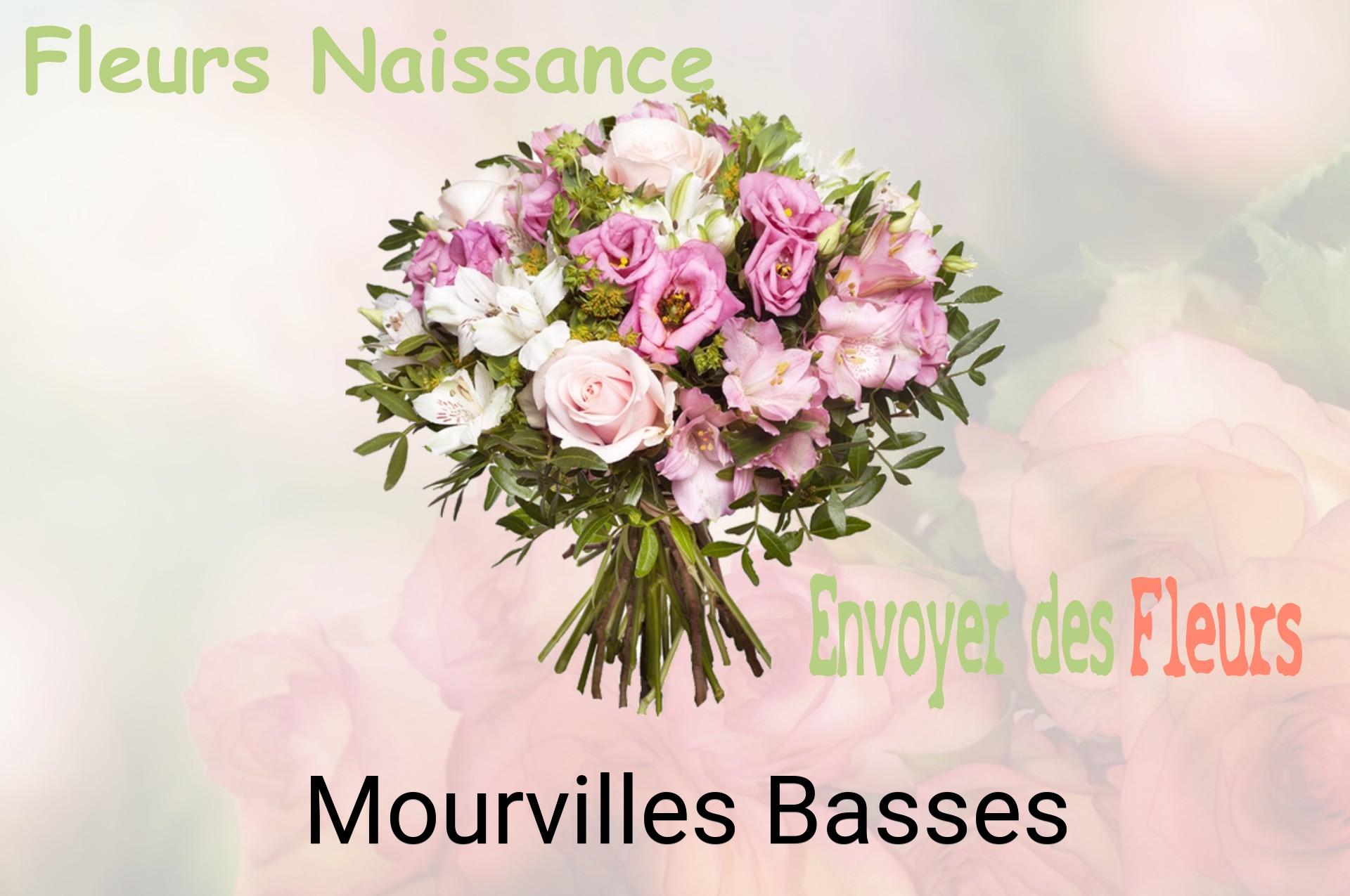 Bouquet de fleurs de naissance livré à Mourvilles-Basses