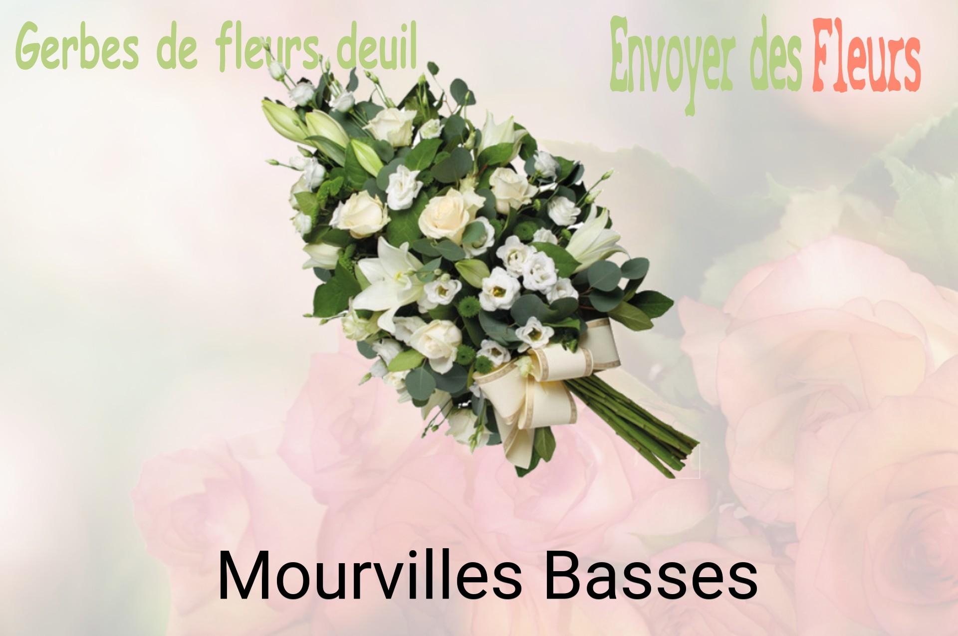 Gerbe de fleurs de deuil livrée à Mourvilles-Basses